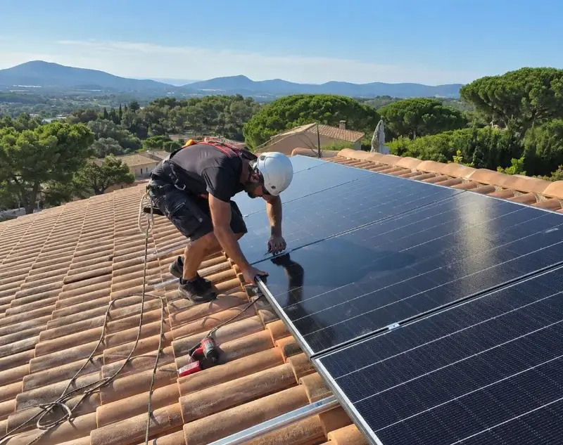 Installateur panneaux solaires Plumelec — pose photovoltaïque sur toiture