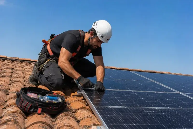 Maintenance et monitoring de panneaux solaires à Plumelec