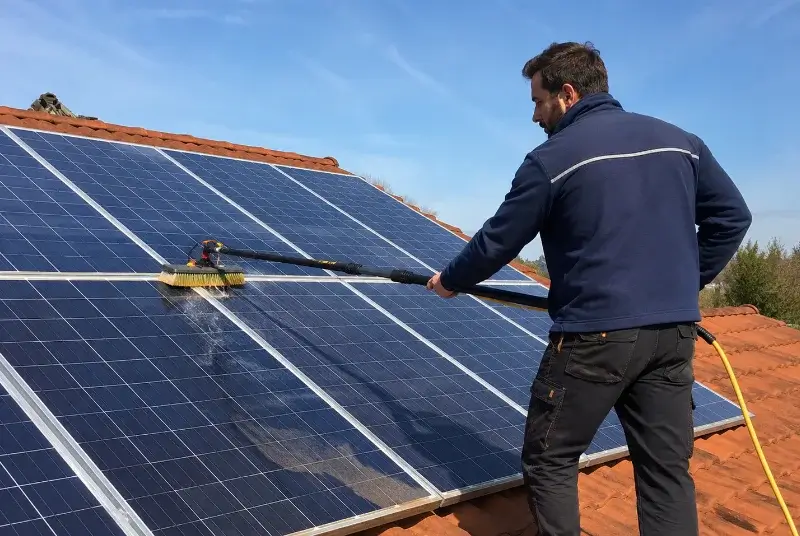 Nettoyage et entretien de panneaux solaires à Plumelec